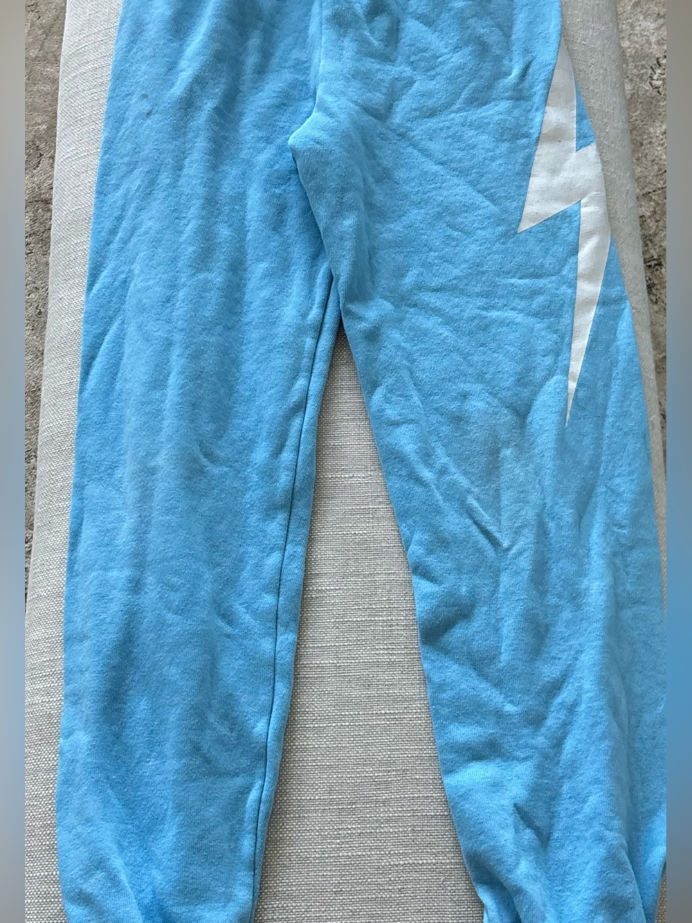 Aviator Nation Light Blue Kids Sweatpants with White Stripe